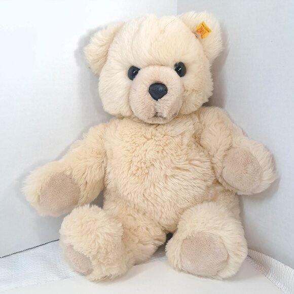 Steiff Teddy bear plush Molly 0322/40 Button tag Vintage cream Western Germany - Picture 1 of 9